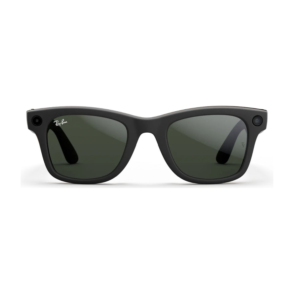 Ray-Ban Meta Wayfarer Gen 1 AI Smart Glasses Clear to Graphite Green Transitions Lens Matte Black