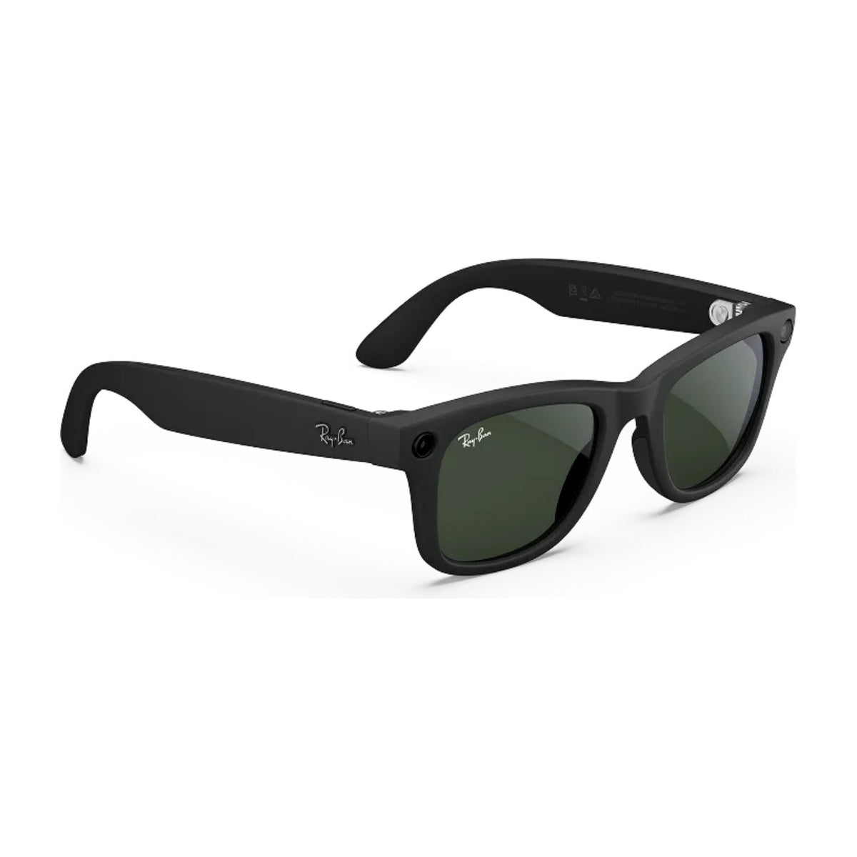 Ray-Ban Meta Wayfarer Gen 1 AI Smart Glasses Clear to Graphite Green Transitions Lens Matte Black