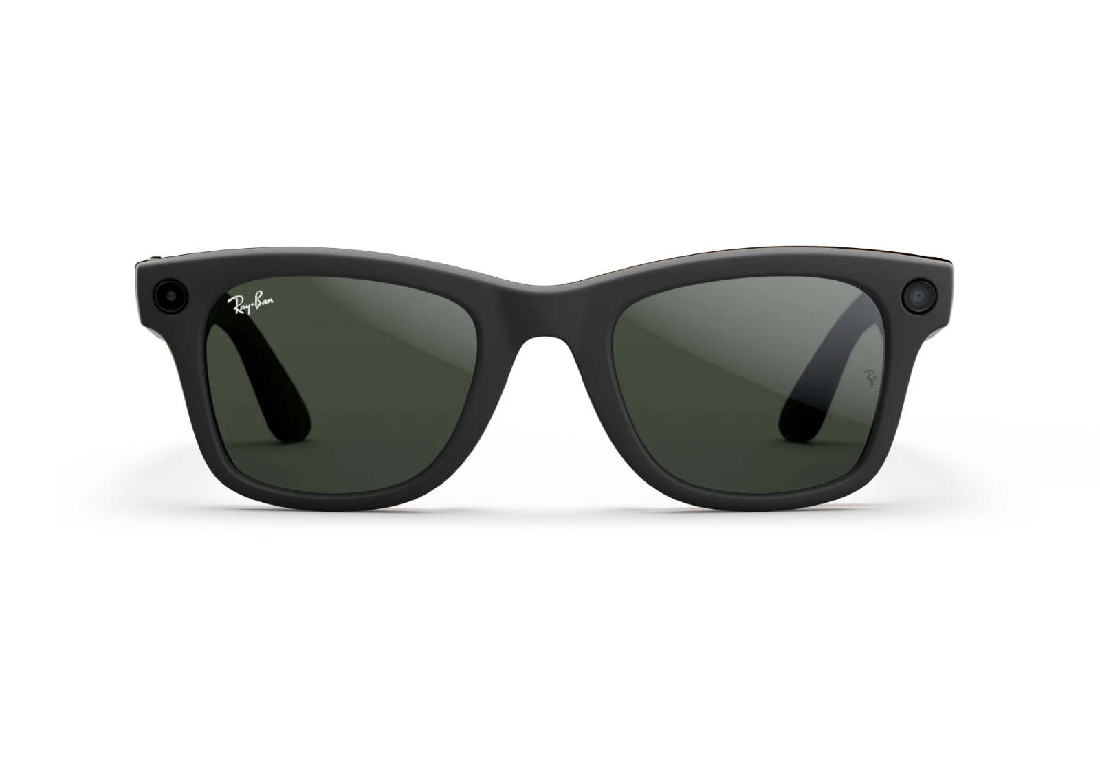 Ray-Ban Meta Wayfarer Gen 1 AI Smart Glasses Clear to Graphite Green Transitions Lens Matte Black