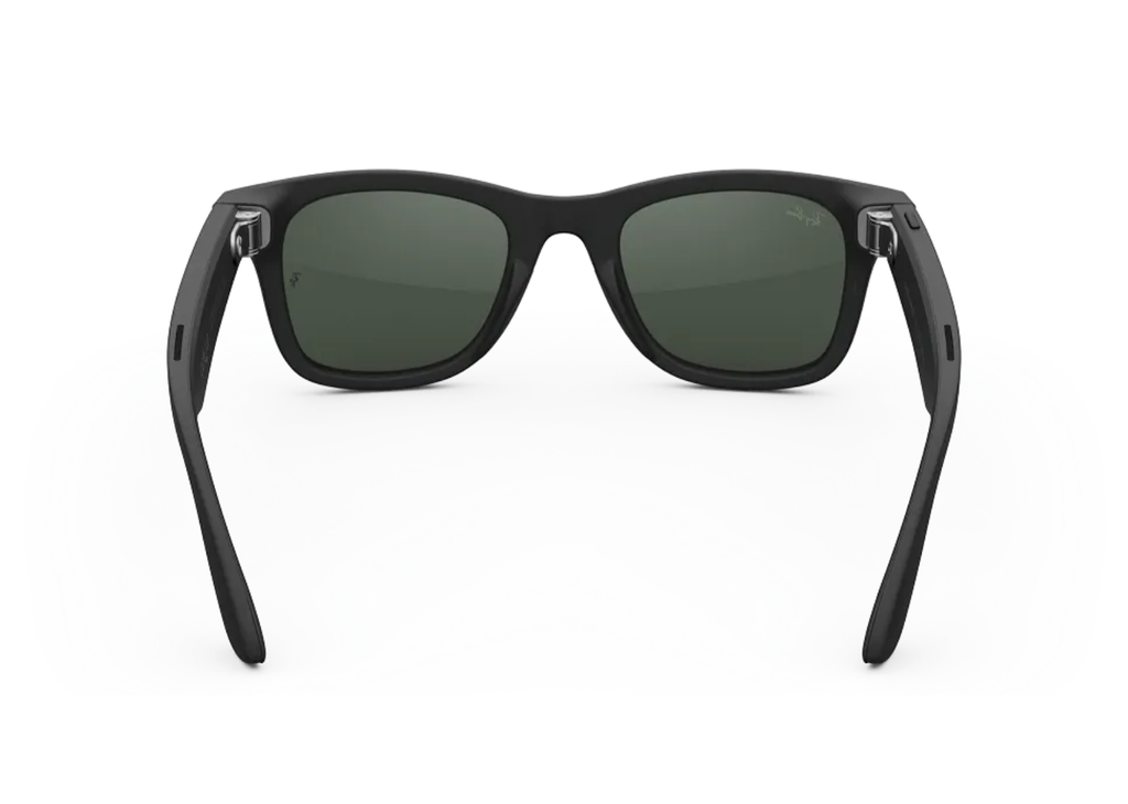Ray-Ban Meta Wayfarer Gen 1 AI Smart Glasses Clear to Graphite Green Transitions Lens Matte Black