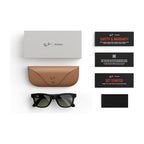 Ray-Ban Meta Wayfarer Gen 1 AI Smart Glasses Green Lens Shiny Black