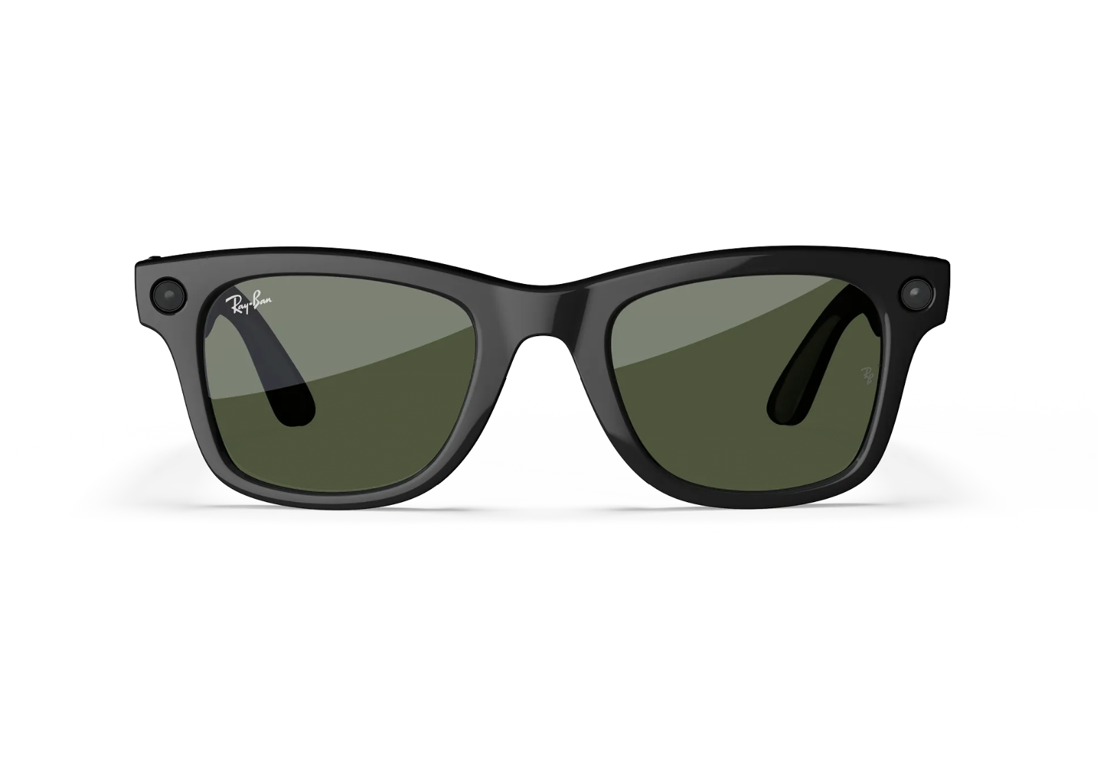 Ray-Ban Meta Wayfarer Gen 1 AI Smart Glasses Green Lens Shiny Black