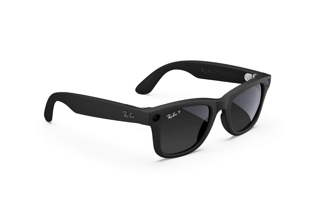 Ray-Ban Meta Wayfarer Gen 1 AI Smart Glasses Polarized Gradient Graphite Lens Matte Black