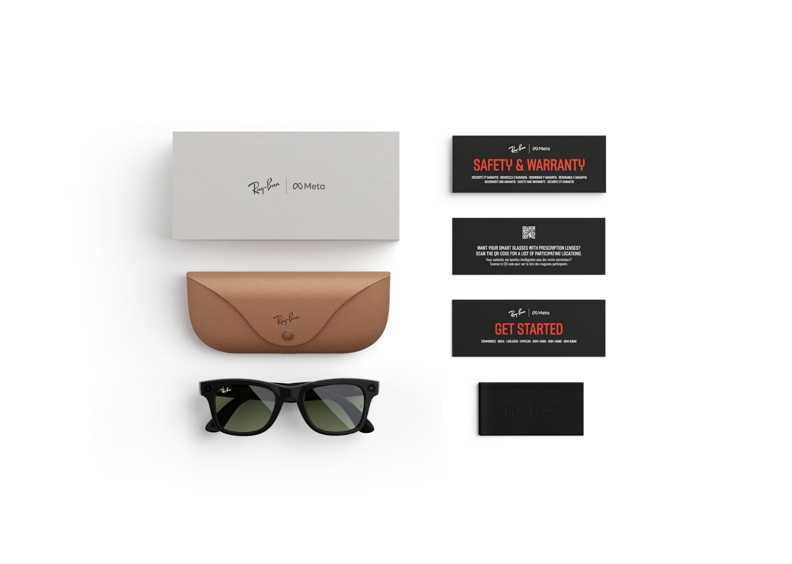 Ray-Ban Meta Wayfarer Gen 2 AI Smart Glasses Green Lens Shiny Black