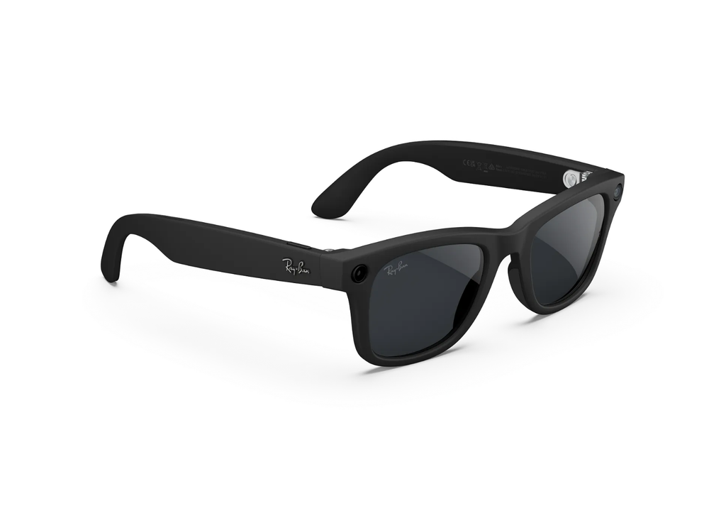 Ray-Ban Meta Wayfarer Gen 2 AI Smart Glasses Grey Transitions Lens Matte Black