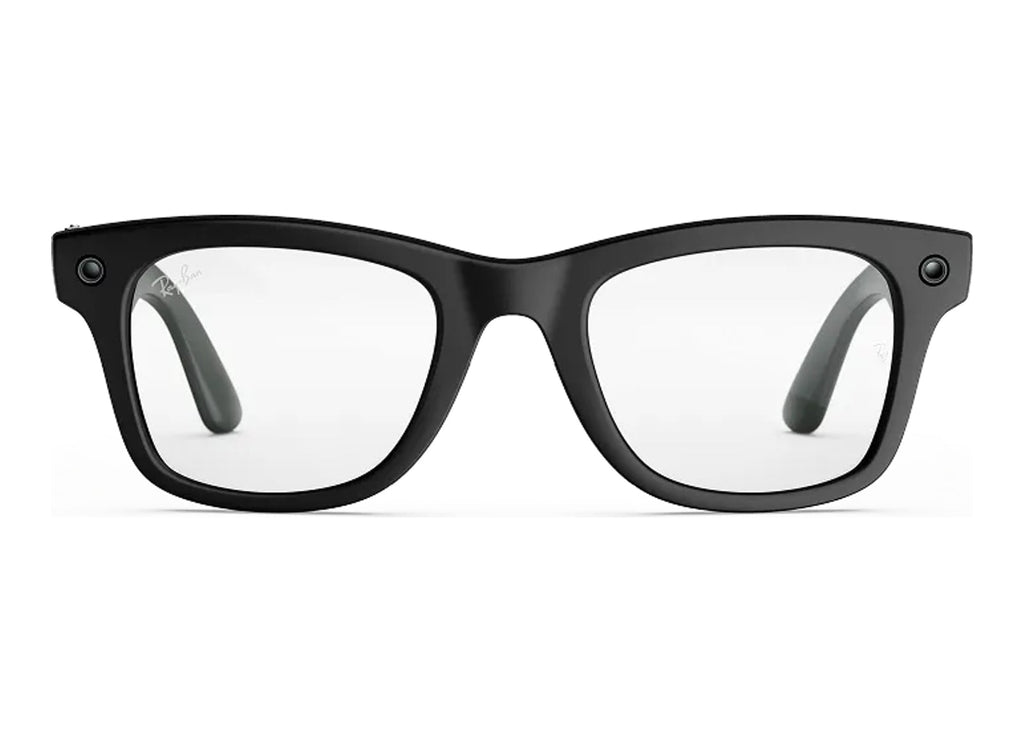Ray-Ban Meta Wayfarer Gen 3 AI Smart Glasses Clear Lens Matte Black