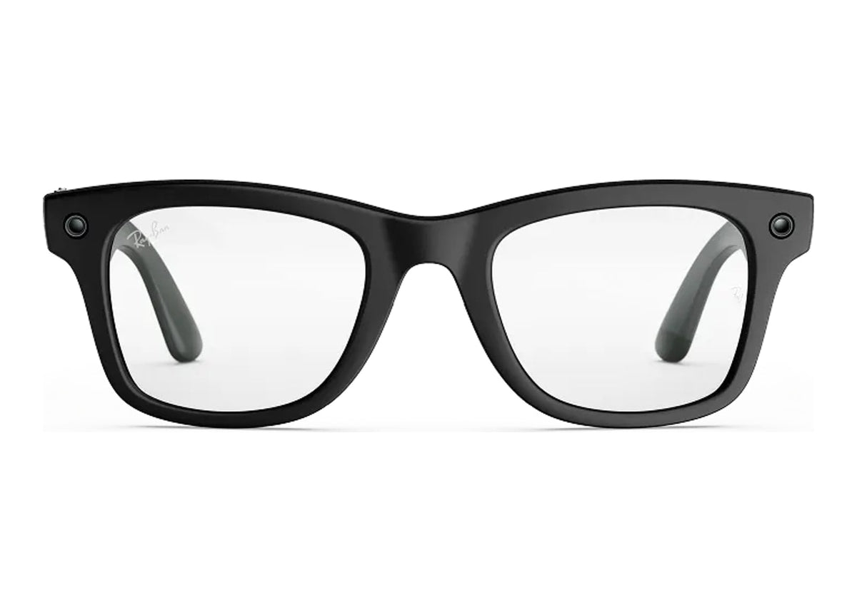 Ray-Ban Meta Wayfarer Gen 3 AI Smart Glasses Clear Lens Matte Black