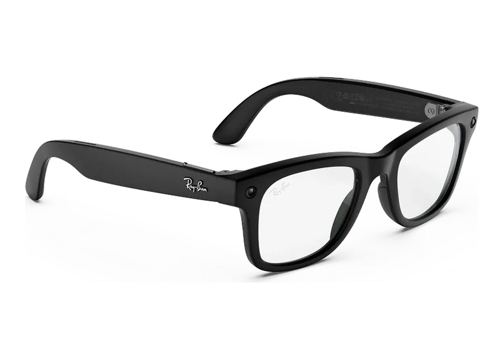 Ray-Ban Meta Wayfarer Gen 3 AI Smart Glasses Clear Lens Matte Black