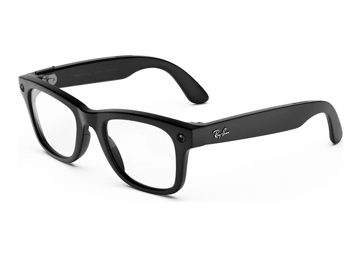 Ray-Ban Meta Wayfarer Gen 3 AI Smart Glasses Clear Lens Matte Black