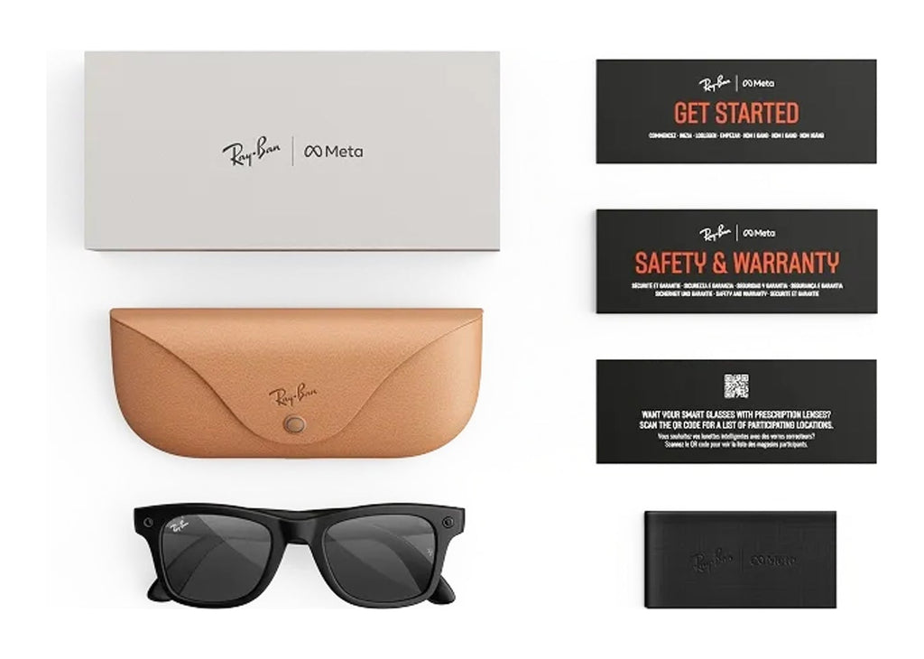 Ray-Ban Meta Wayfarer Gen 3 AI Smart Glasses Grey Lens Matte Black
