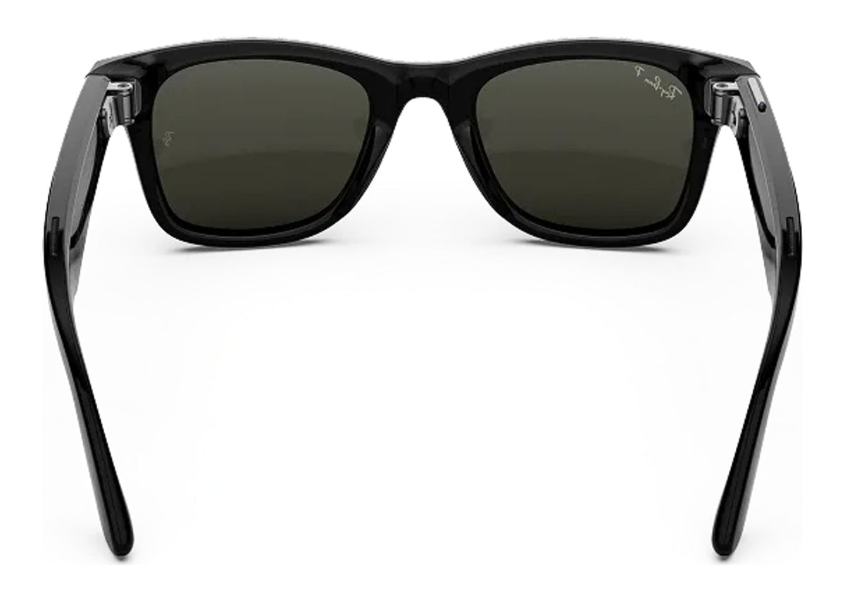 Ray-Ban Meta Wayfarer Gen 3 AI Smart Glasses Polarized Green Lens Shiny Black