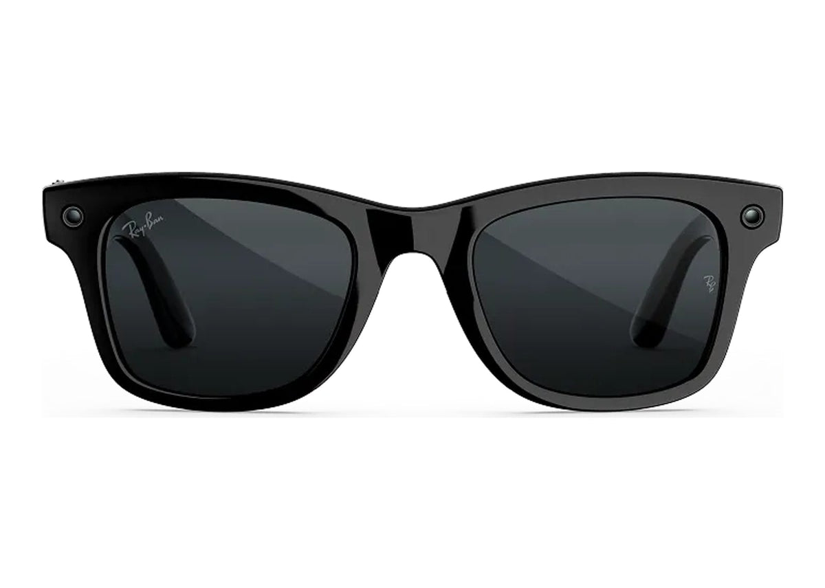 Ray-Ban Meta Wayfarer Gen 3 AI Smart Glasses Transitions Grey Lens Shiny Black