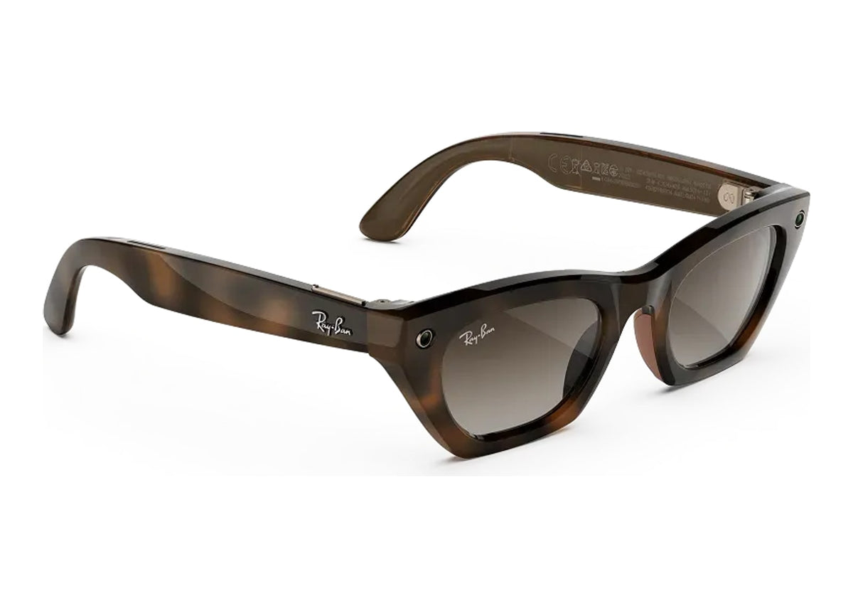 Ray-Ban Meta Zena Gen 3 AI Smart Glasses Brown Gradient Lens Havana