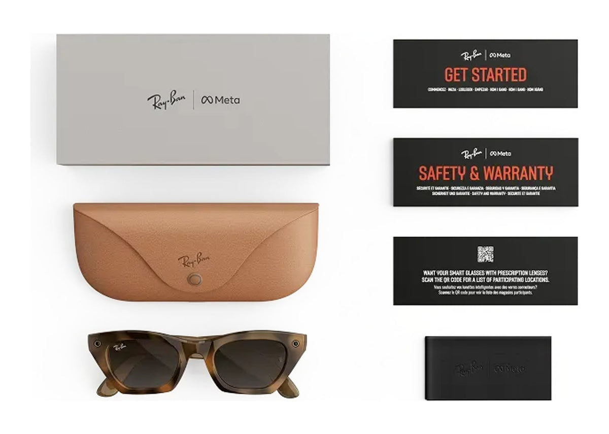 Ray-Ban Meta Zena Gen 3 AI Smart Glasses Brown Gradient Lens Havana