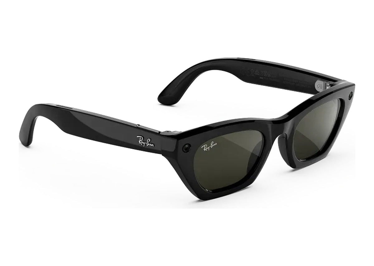 Ray-Ban Meta Zena Gen 3 AI Smart Glasses Polarized Green Lens Shiny Black