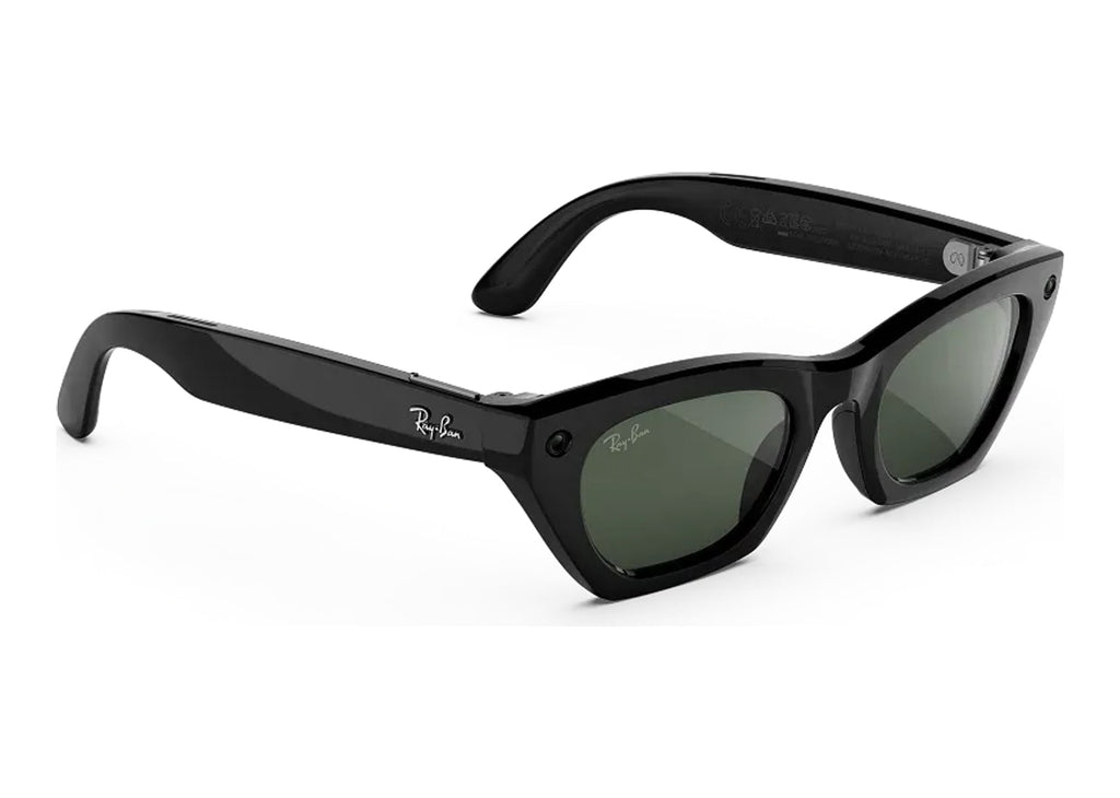 Ray-Ban Meta Zena Gen 3 AI Smart Glasses Transitions Graphite Green Lens Shiny Black