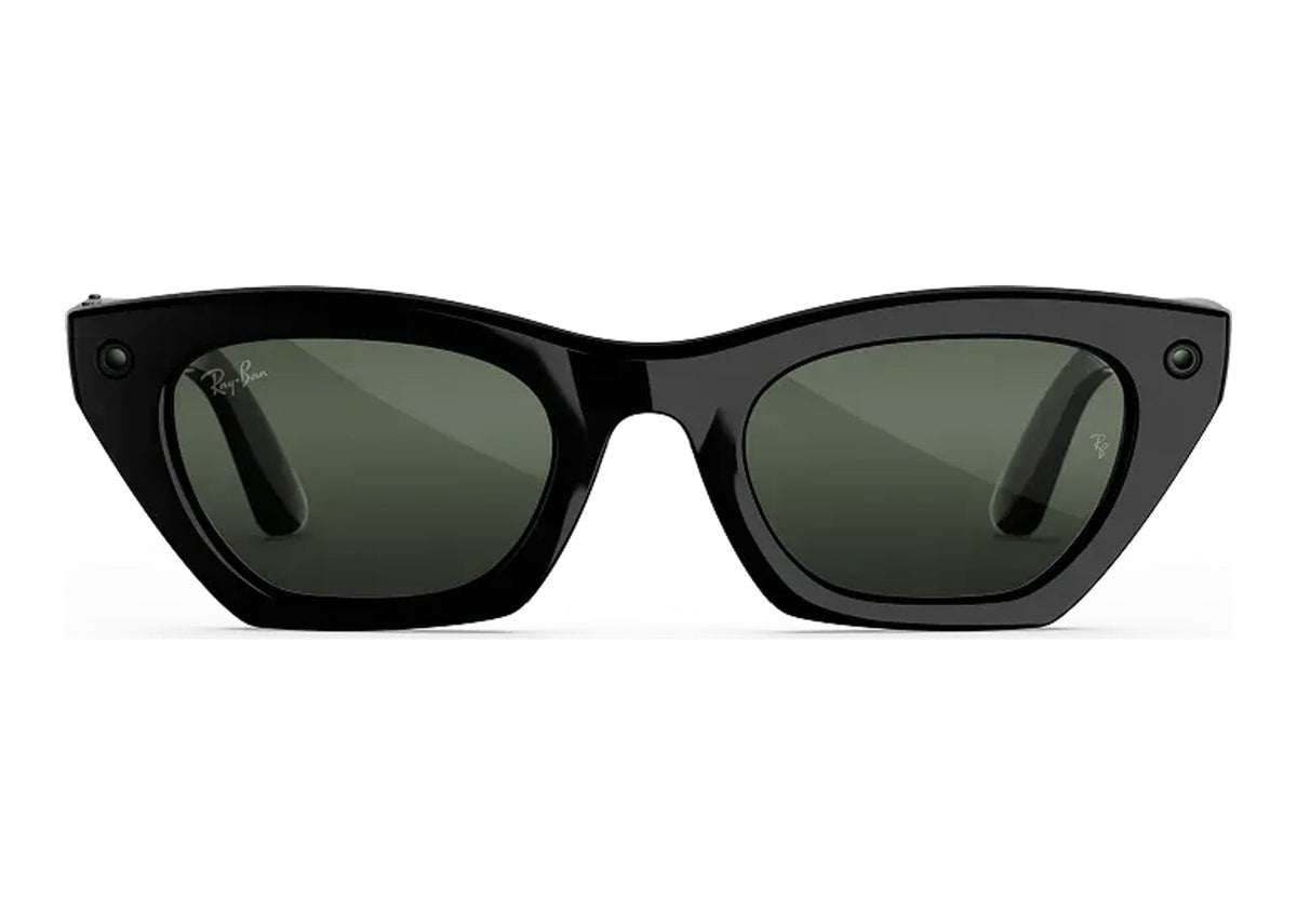 Ray-Ban Meta Zena Gen 3 AI Smart Glasses Transitions Graphite Green Lens Shiny Black