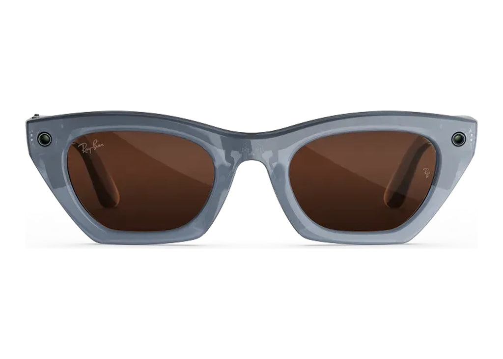 Ray-Ban Meta Zena Gen 3 AI Smart Glasses Transitions Lilac Copper Lens Milky Grey