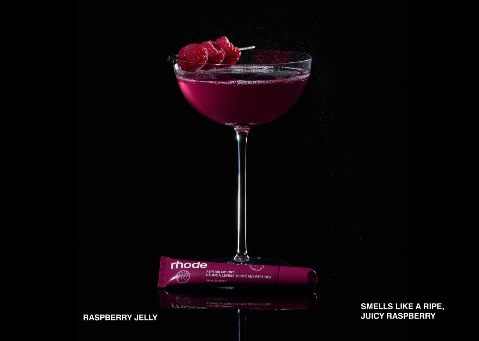 Rhode Scented Peptide Lip Tint Raspberry Jelly