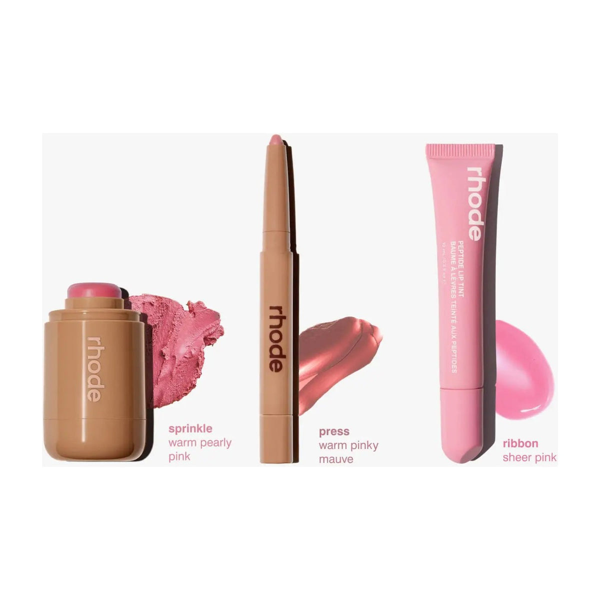 Rhode The Pink Edit Blush Lip Trio