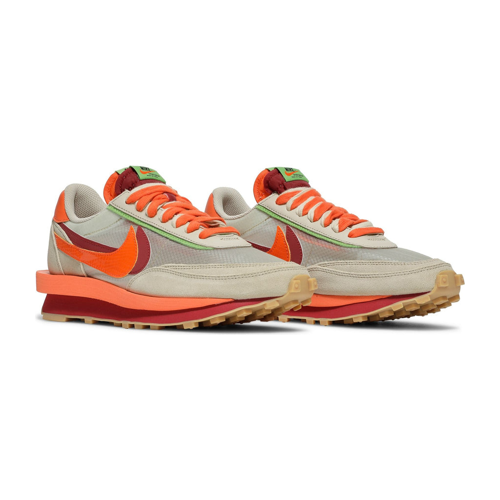 sacai x Clot x Nike LDWaffle Net Orange Blaze