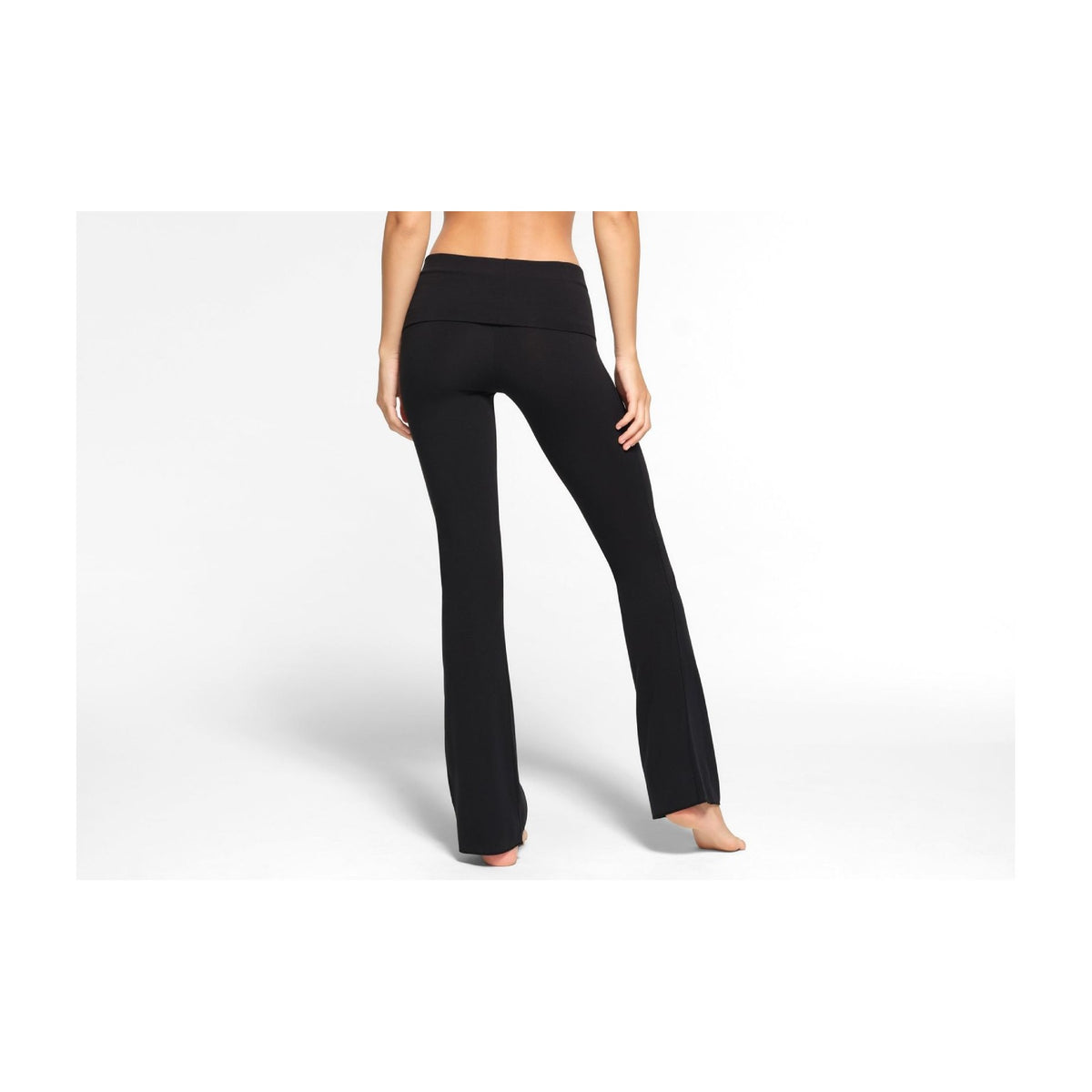Skims Cotton Jersey Foldover Pant Soot