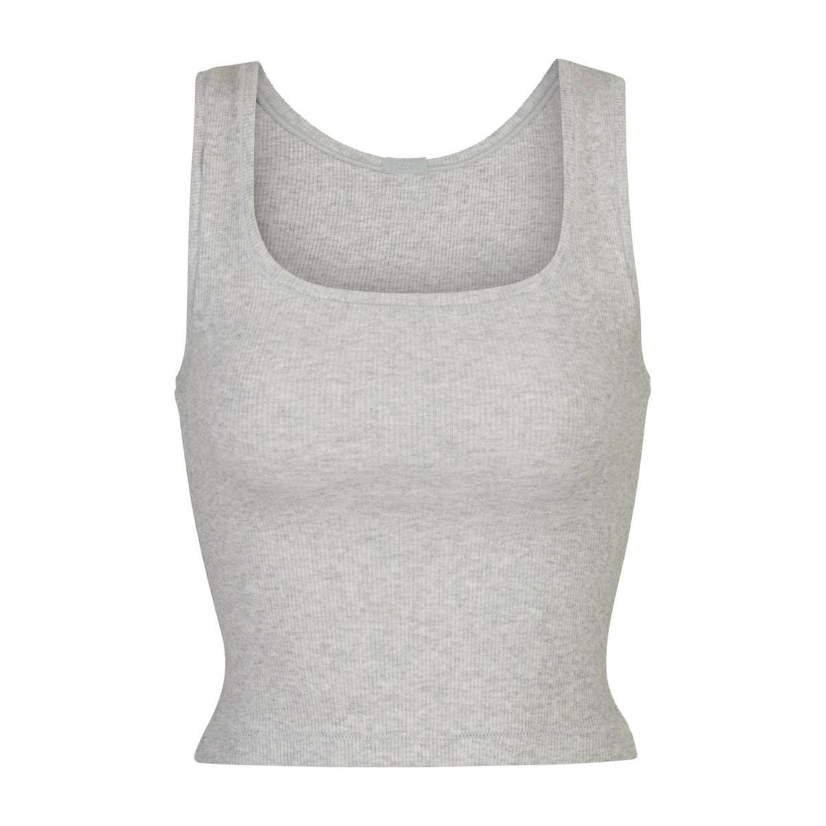 Skims Cotton Rib Tank Light Heather Grey