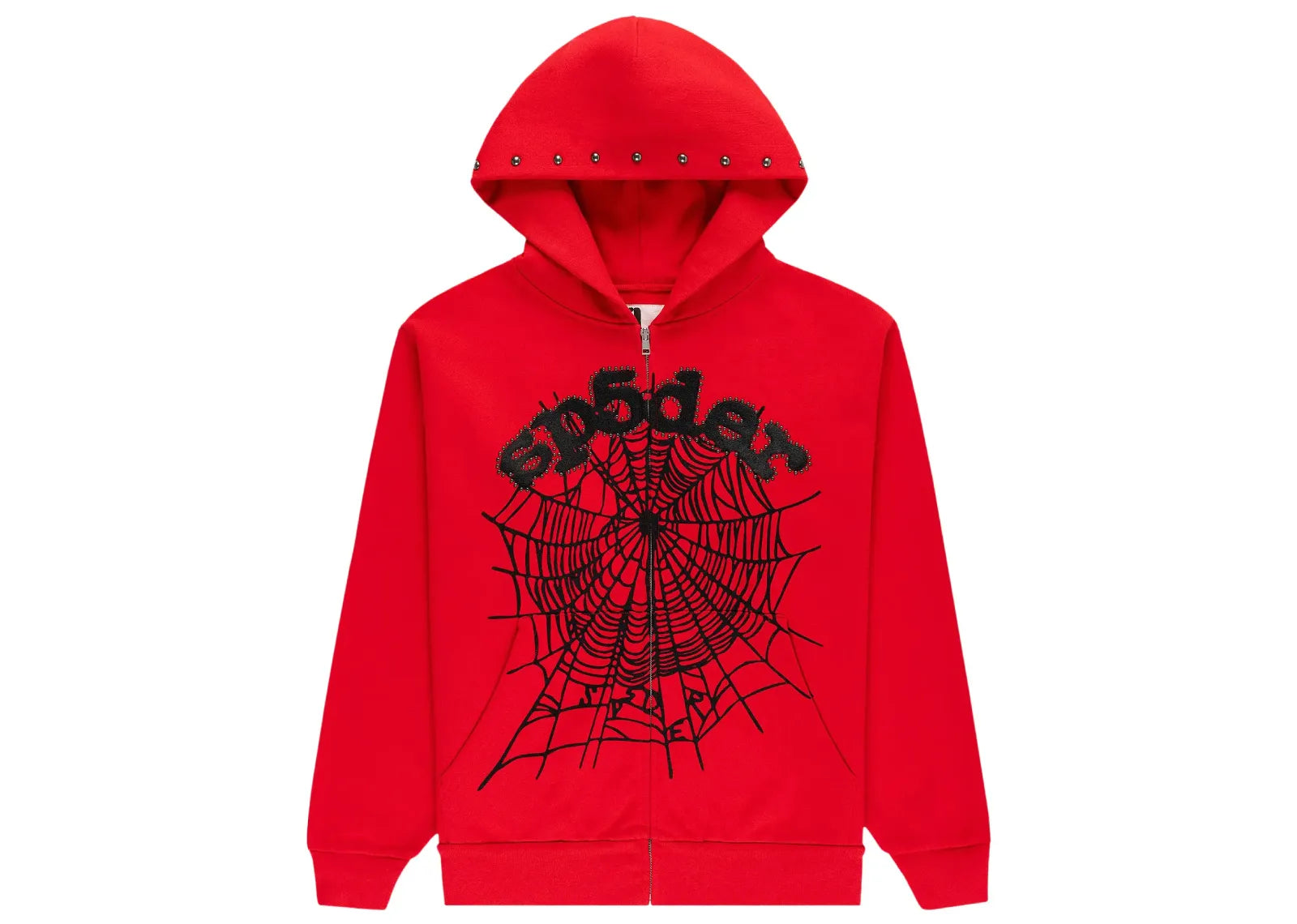 Sp 5 der OG Web Studded Zip Hoodie Red