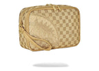Sprayground 2 Tone Gold Trinity Toiletry Brick Gold