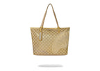 Sprayground 2 Tone Gold Trinity Tote Gold