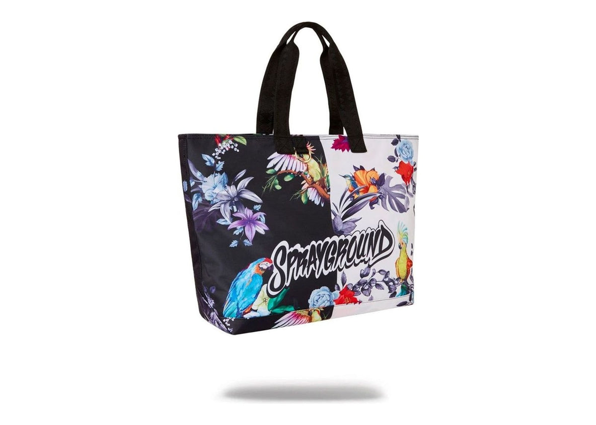 Sprayground Aviary Beach Tote White