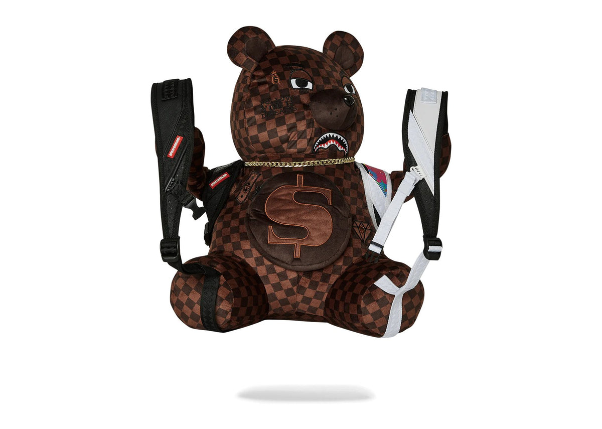 Sprayground Backpack Bear Wearing Backpack
