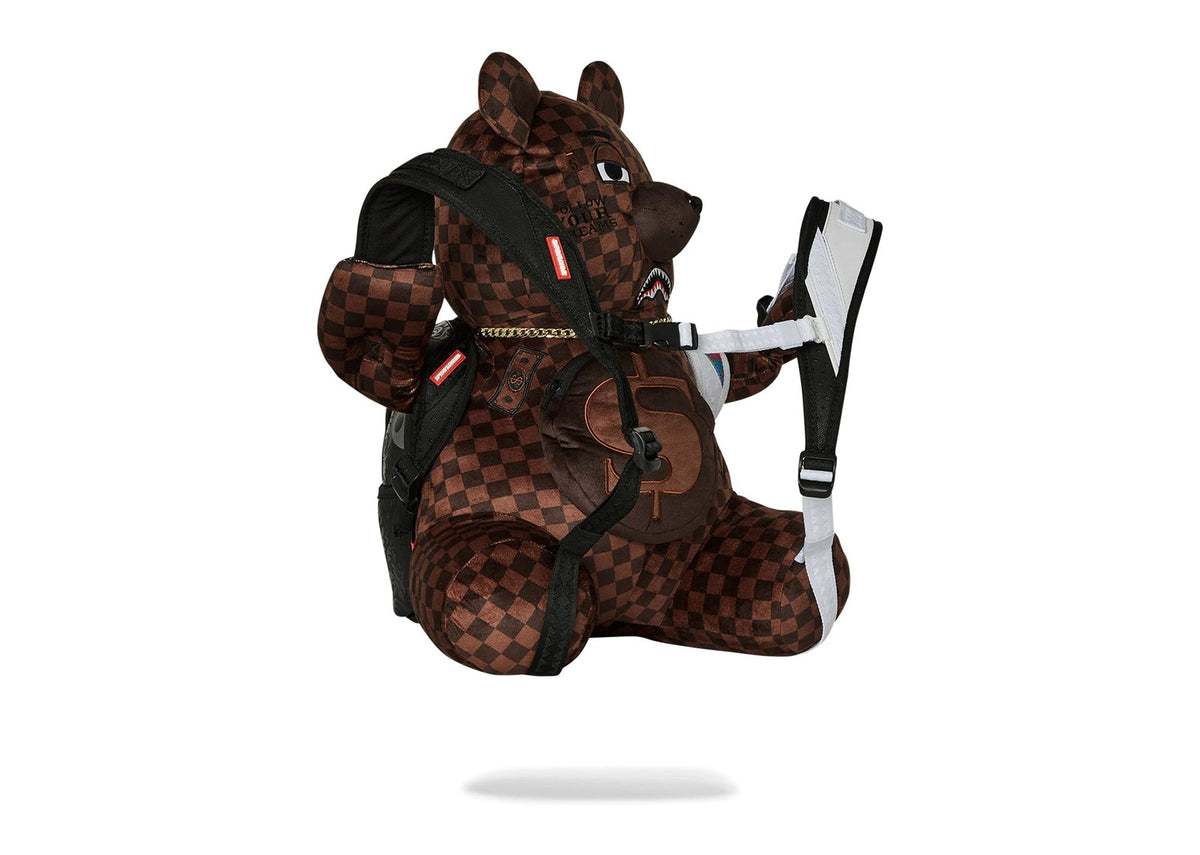 Sprayground Backpack Bear Wearing Backpack