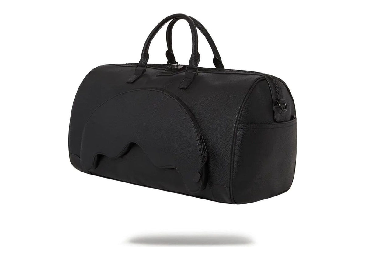 Sprayground Black PVC Sharkpocket Duffle Black