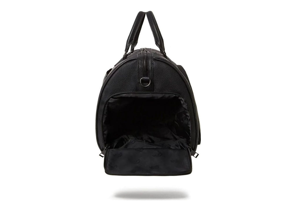 Sprayground Black PVC Sharkpocket Duffle Black