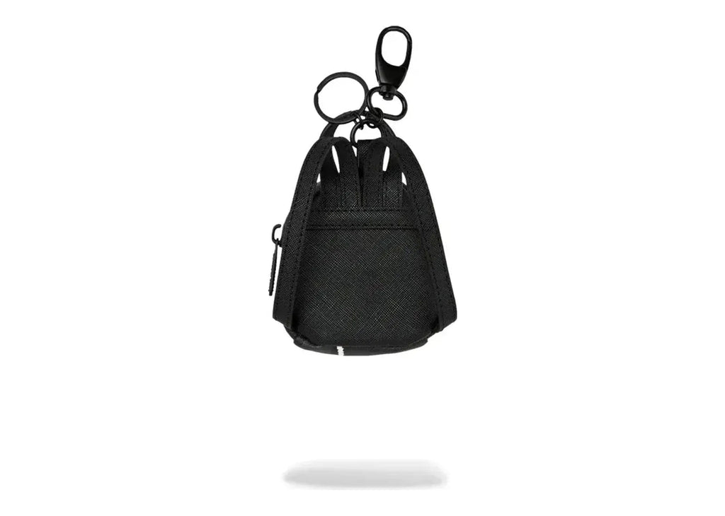 Sprayground Center Rip Revealing Gray Check Backpack Keychain