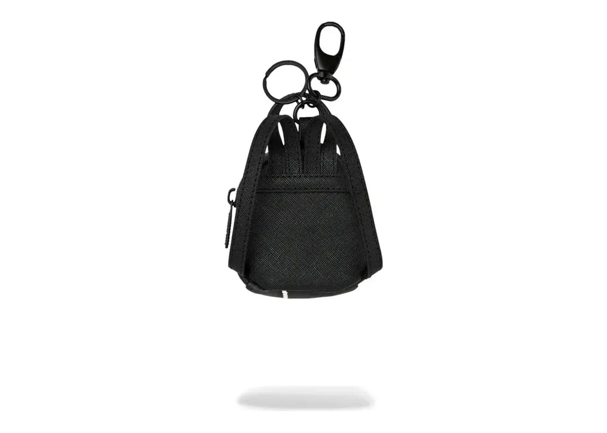 Sprayground Center Rip Revealing Gray Check Backpack Keychain