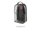 Sprayground Clear DLX Backpack Checked Out (Gray Black Check)