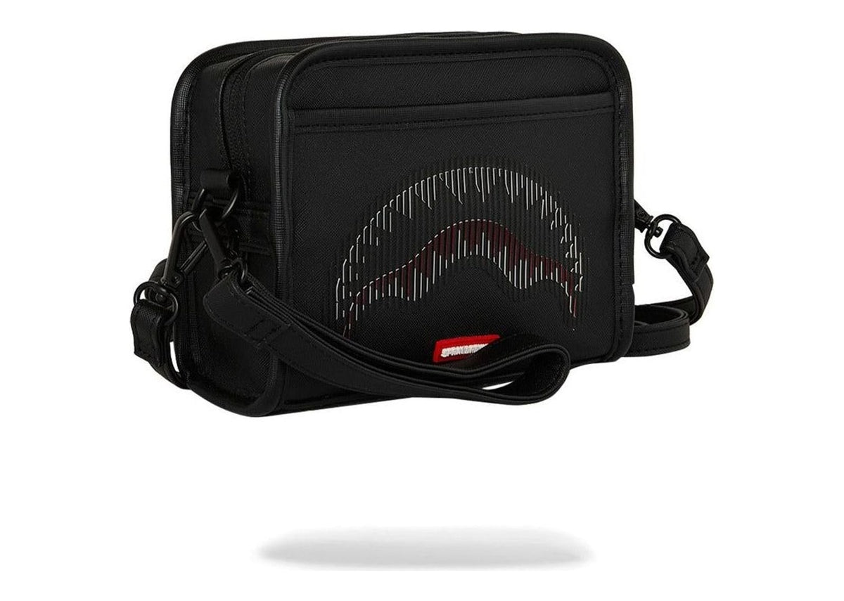 Sprayground Disappearing Shark Handbag Black