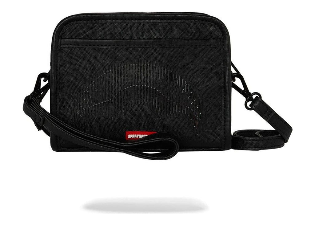 Sprayground Disappearing Shark Handbag Black