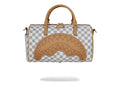 Sprayground Embossed Cream Check Mini Duffle Multicolor