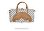 Sprayground Embossed Cream Check Mini Duffle Multicolor