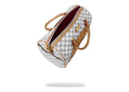 Sprayground Embossed Cream Check Mini Duffle Multicolor
