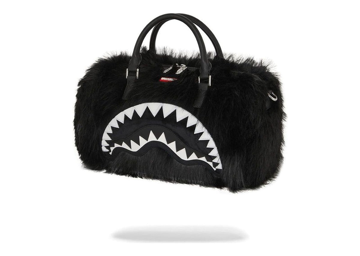 Sprayground Fur Cray Black Mini Duffle Black