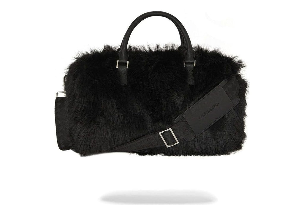 Sprayground Fur Cray Black Mini Duffle Black
