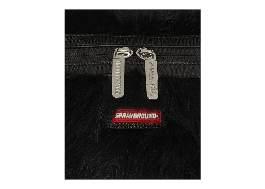 Sprayground Fur Cray Black Mini Duffle Black