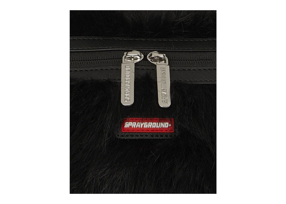 Sprayground Fur Cray Black Mini Duffle Black