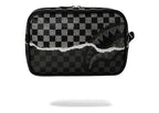 Sprayground Gold Diamond Tear Toiletry Bag Silver