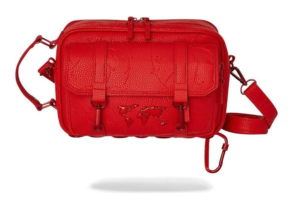 Sprayground James Global Red Crossbody Red