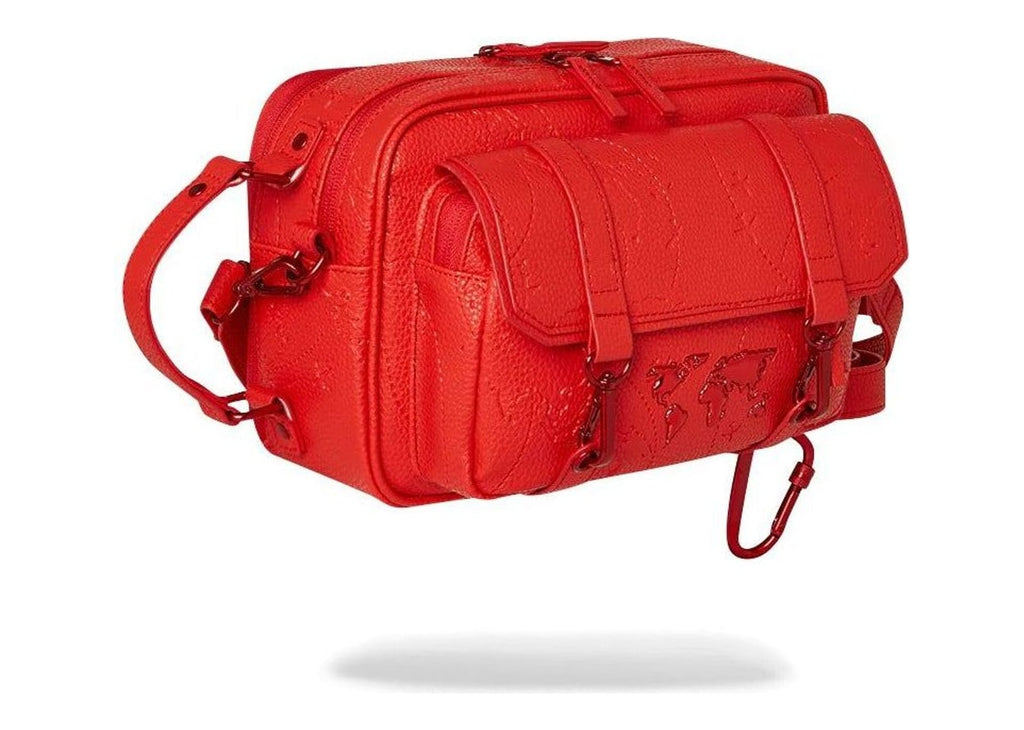 Sprayground James Global Red Crossbody Red